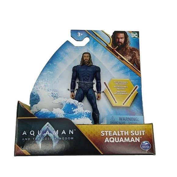 2023 Spin Master Steel Suit Aquaman and Black Manta 4” Fig - The Lost Kingdom - Picture 6 of 16
